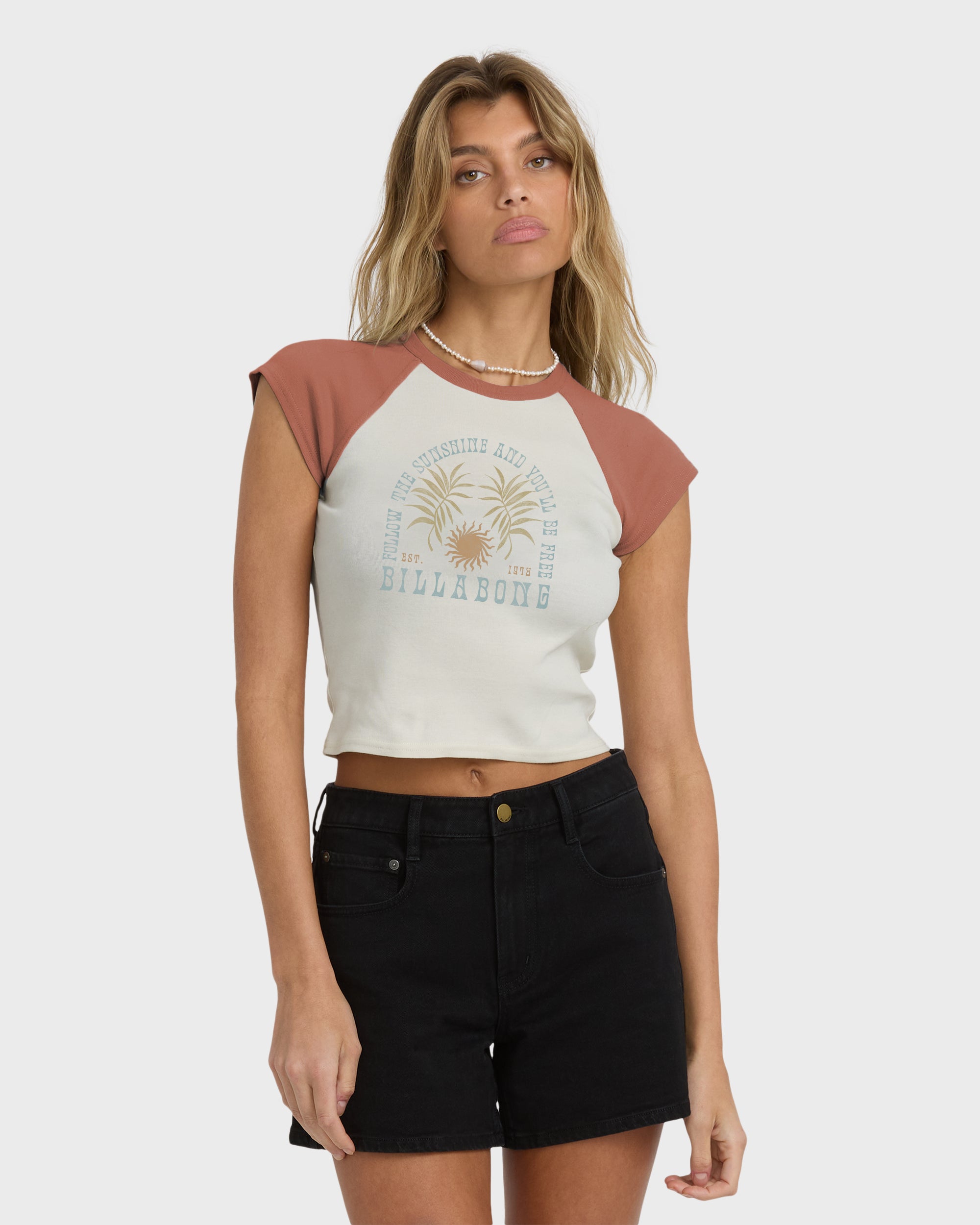 Forever Had Short Sleeve Raglan Tee - Sedona | Billabong