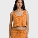 Embers Knit Tank - Tangerine