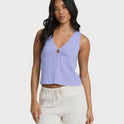 Veda Knit Tank - Twilight Blue