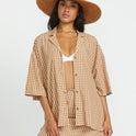 Beach Side Short Sleeve Shirt - Doeskin