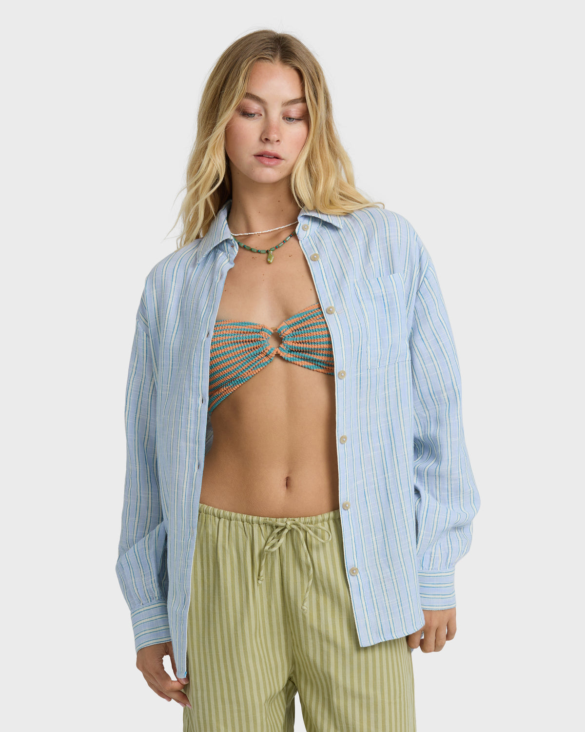 WANDERER-PRNTD-L/S-WVN-TOP-TWILIGHT-BLUE-1