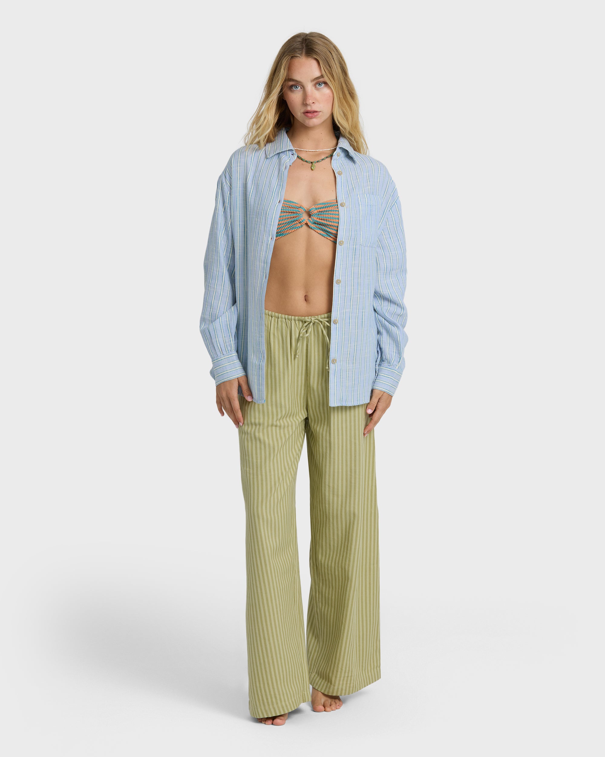 Wanderer Long Sleeve Woven Top - Twilight Blue | Billabong