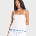 Sun Stamp Woven Tank - Salt Crystal