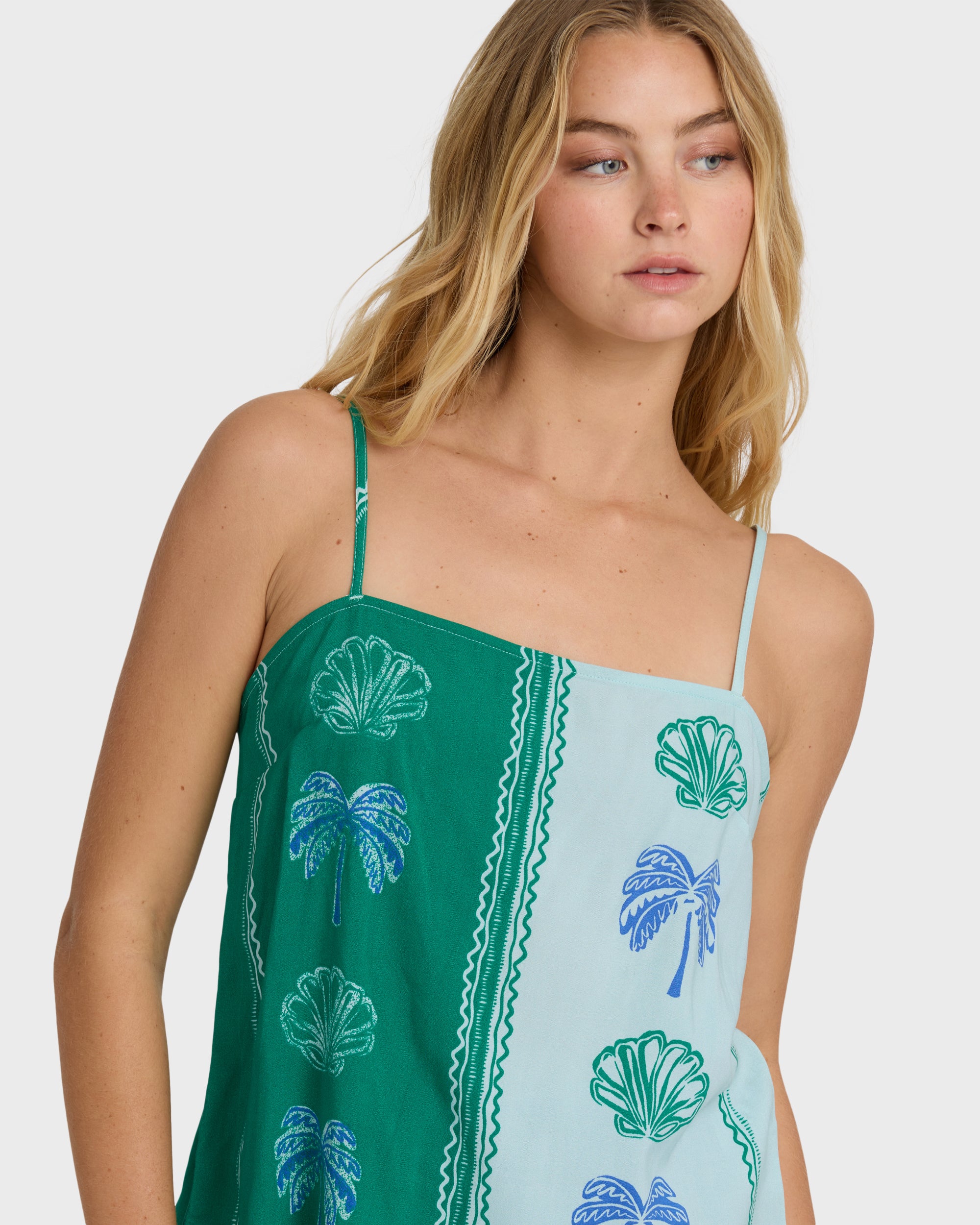 Vacay Dreams Woven Tank - Pool Blue | Billabong