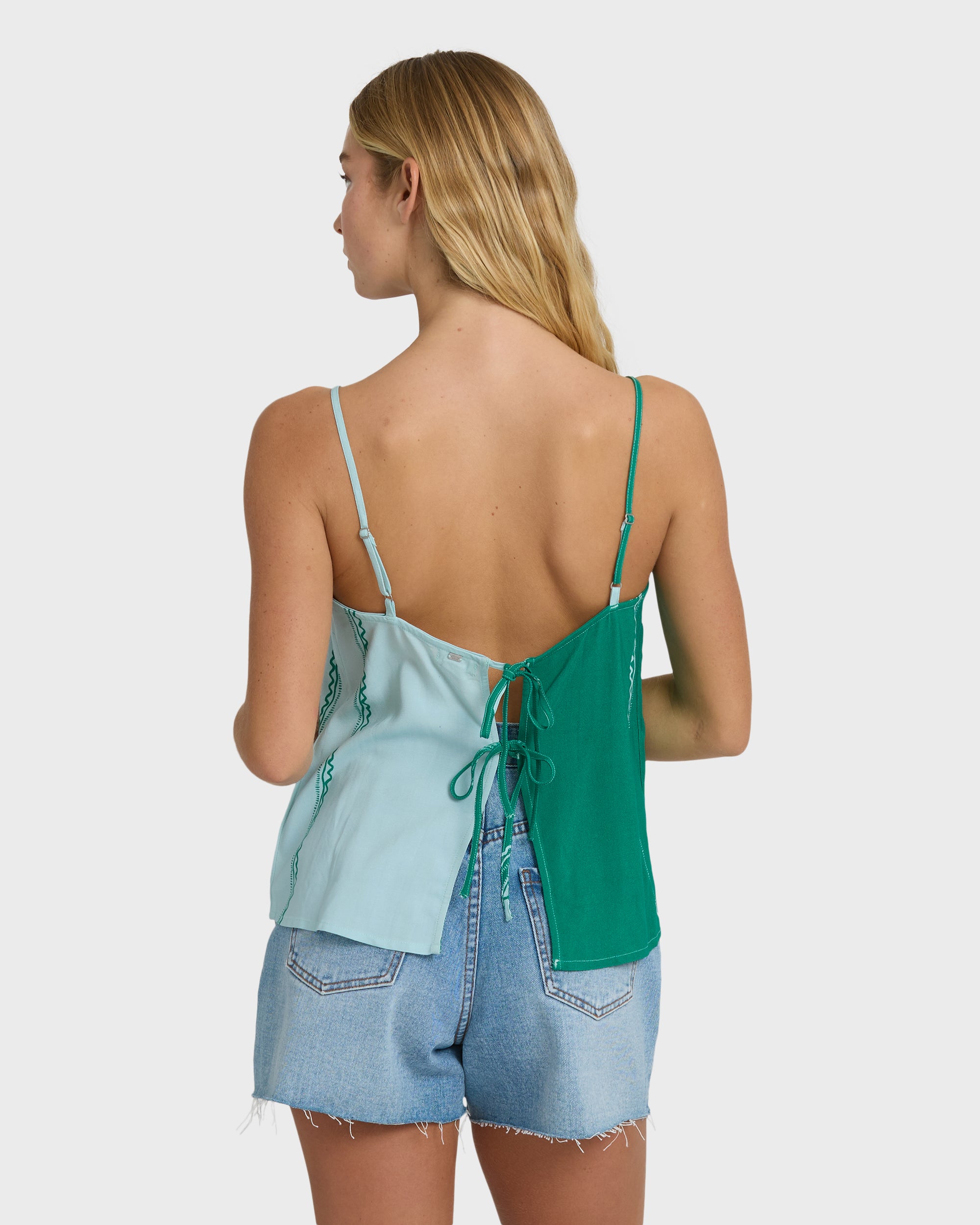 Vacay Dreams Woven Tank - Pool Blue | Billabong
