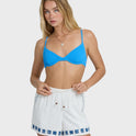 Wanderer-Sun Stamp Elastic Waist Shorts - Salt Crystal