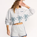 Triple Palms Dolphin Shorts - Heather Grey