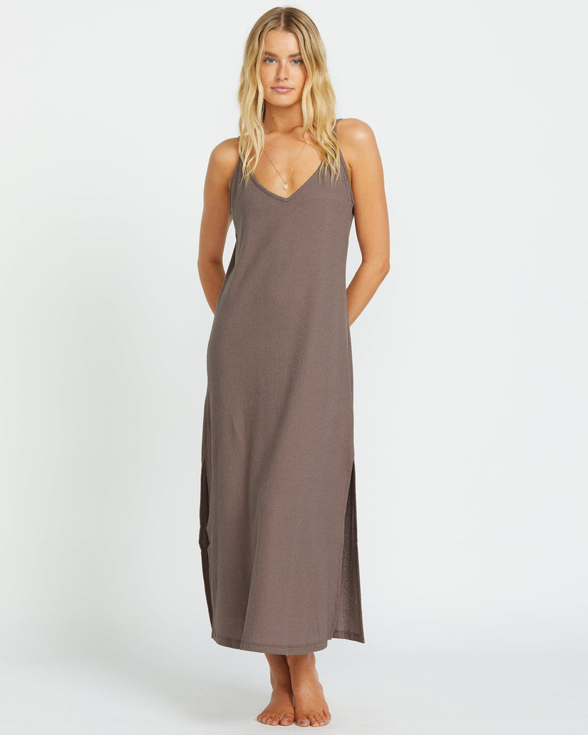 Night Waves Midi Dress - Kona | Billabong Night Waves Midi Dress - Kona | Billabong