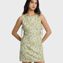Floral Trippin Mini Dress - Cactus