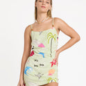 Lottie Hall Woven Dress - Sunny Lime