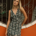 Morning Swell Mini Dress - Black Sands