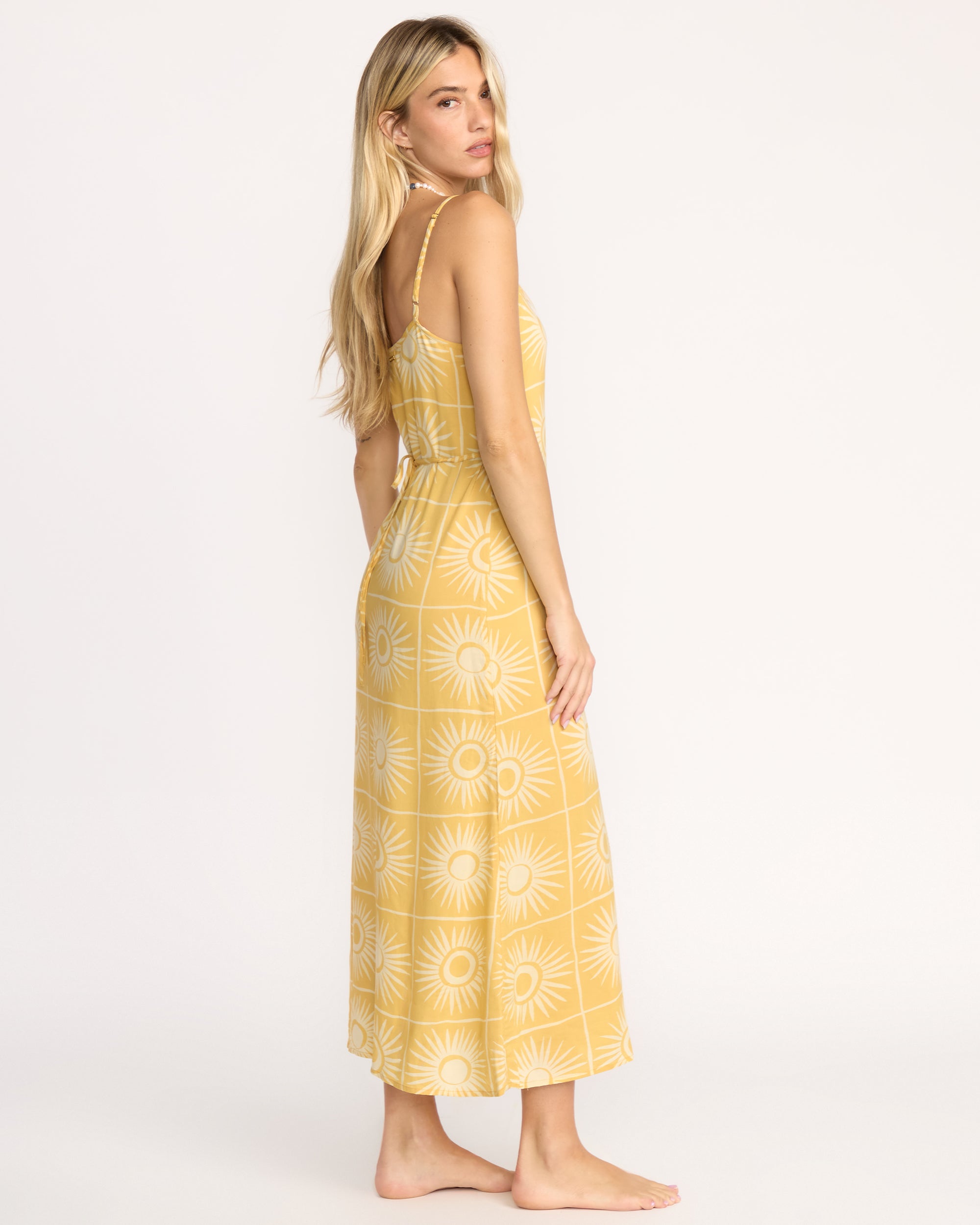 slim fit dress slacks Sun Glow Maxi Dress - Gold Coast