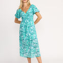 Go Coastal Midi Dress - Blue Bird