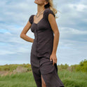 Distant Tides Dress - Black Sands