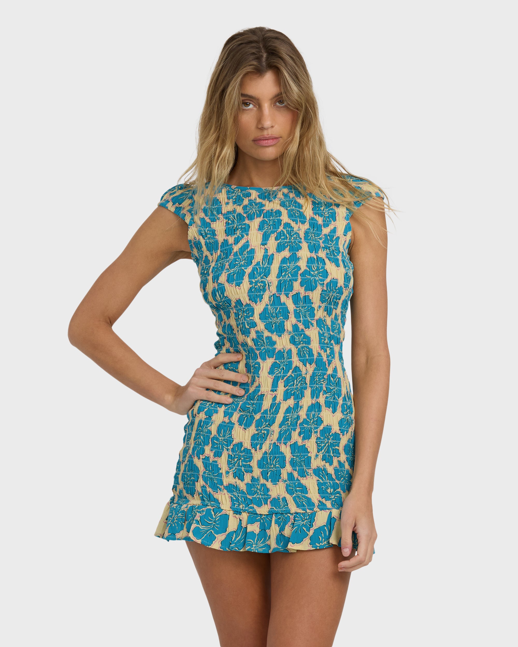 billabong bodycon dress Dream Life Mini Dress - Bay Blue