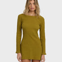 Dream Life Mini Dress - Moss