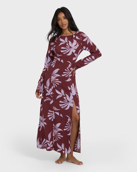 billabong flamed out maxi dress Billabong Flamed Out Red Floral Maxi Dress Size X-Small