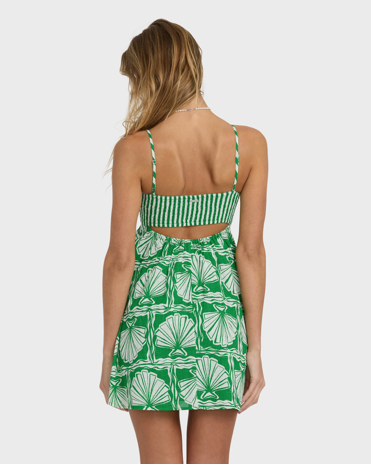 Sea-Shell-Mini-Dress-Kelly-Green-2