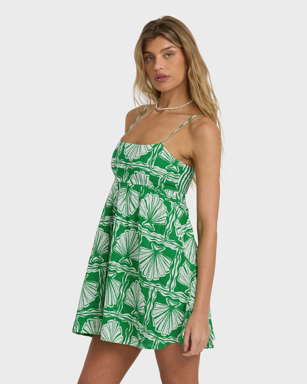 Sea-Shell-Mini-Dress-Kelly-Green-3