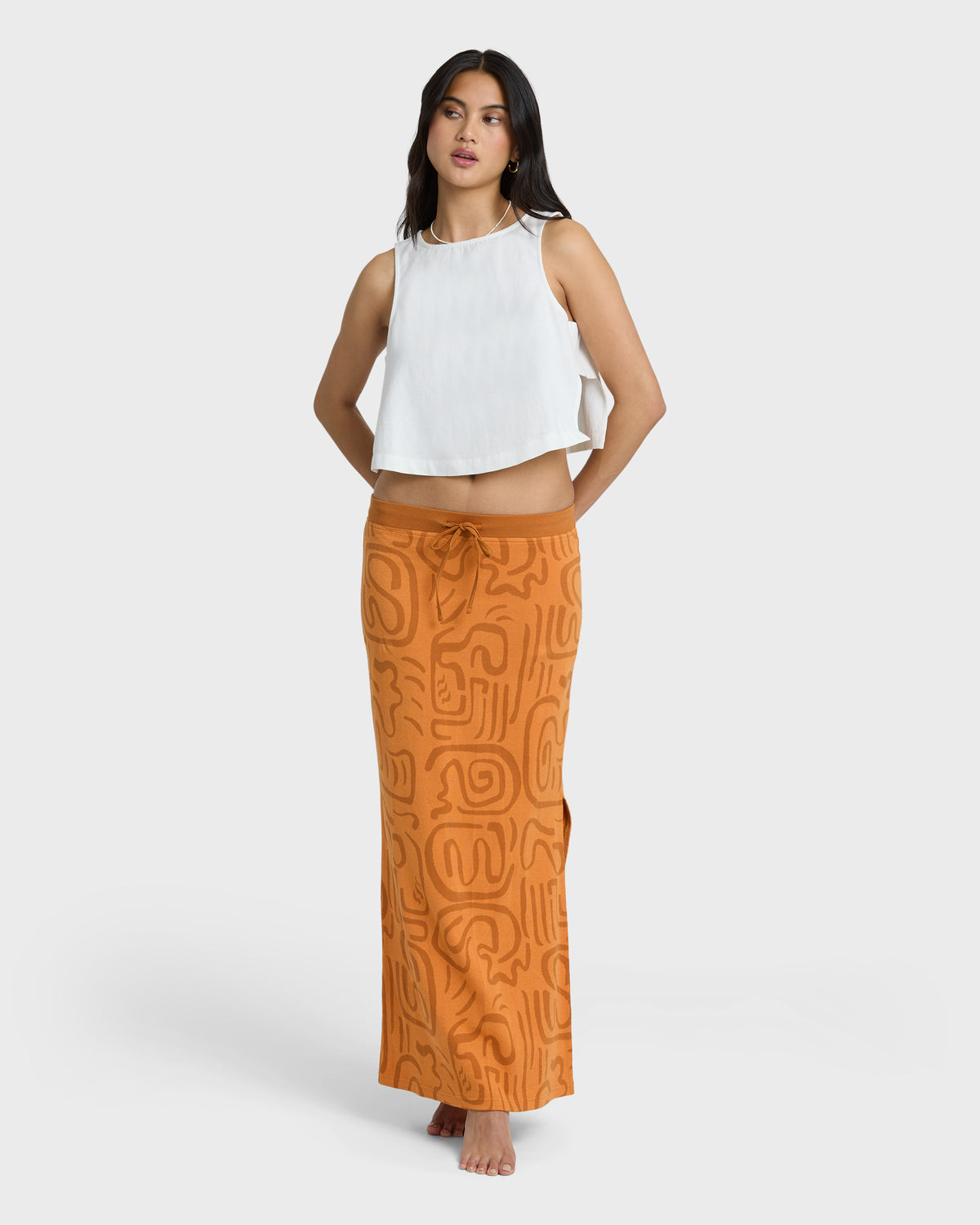 EMBERS-KNIT-MIDI-SKIRT-TANGERINE-1