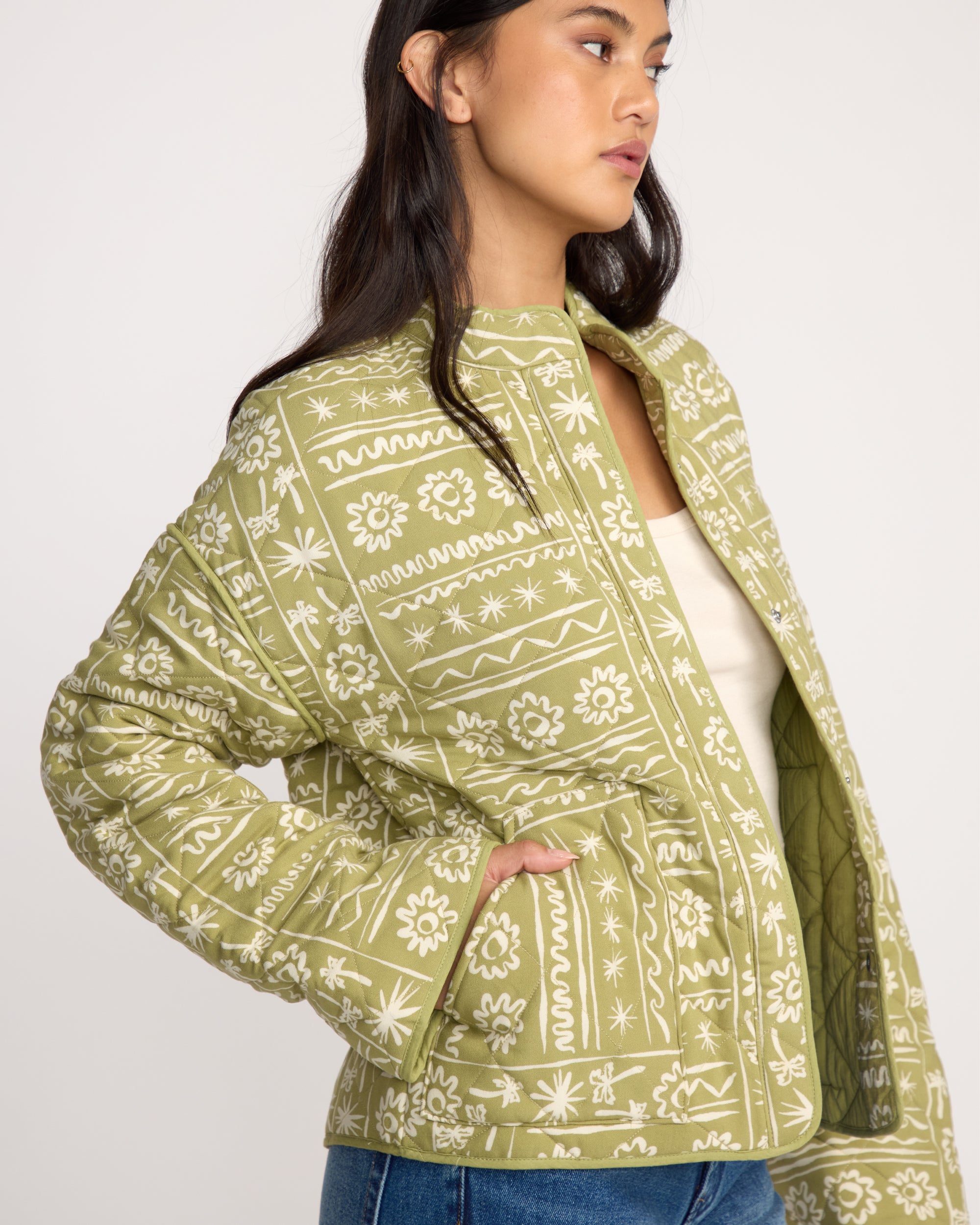 Folk Story Jacket - Green Tea | Billabong