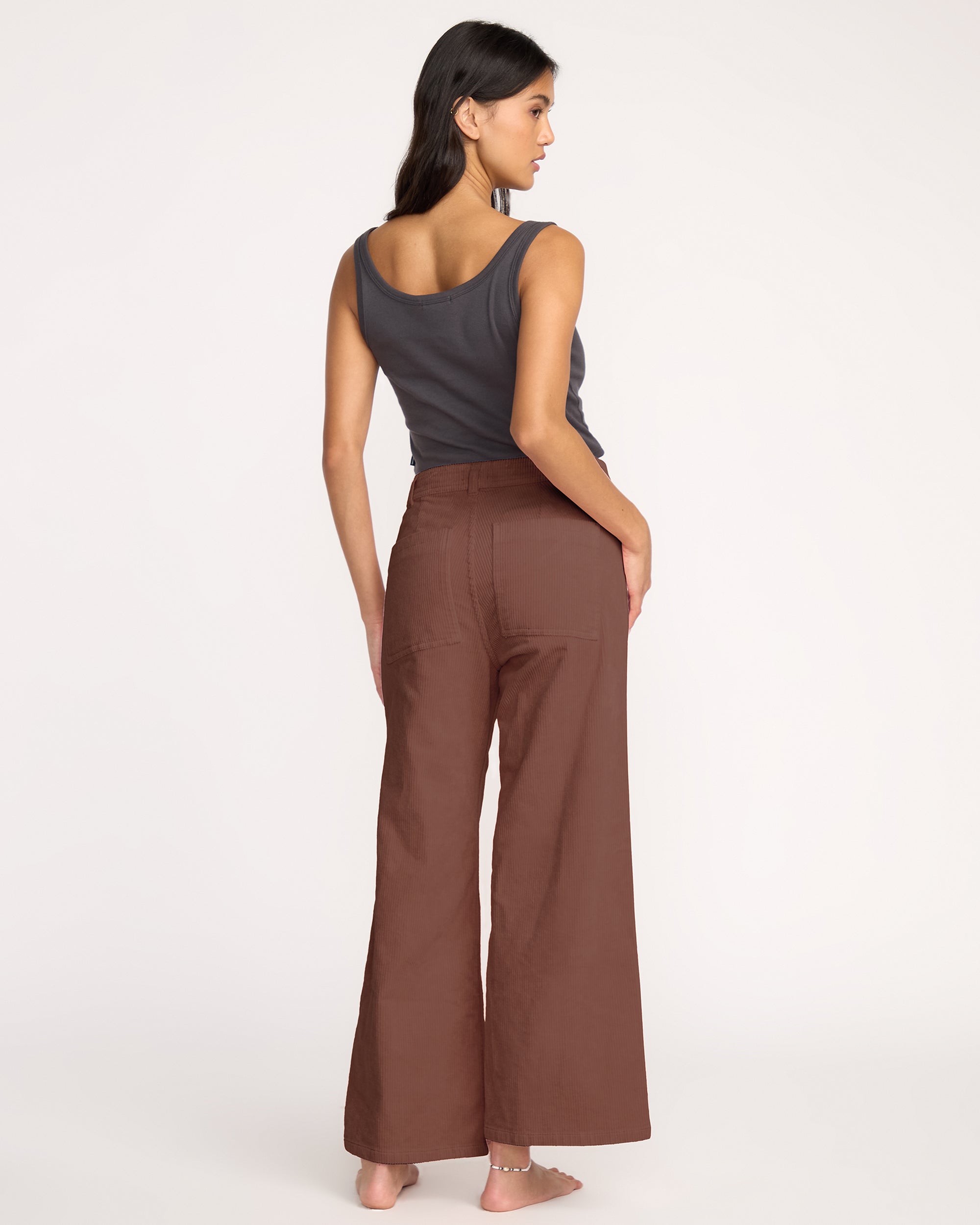 Free Fall High-Waist Cord Pants - Espresso | Billabong