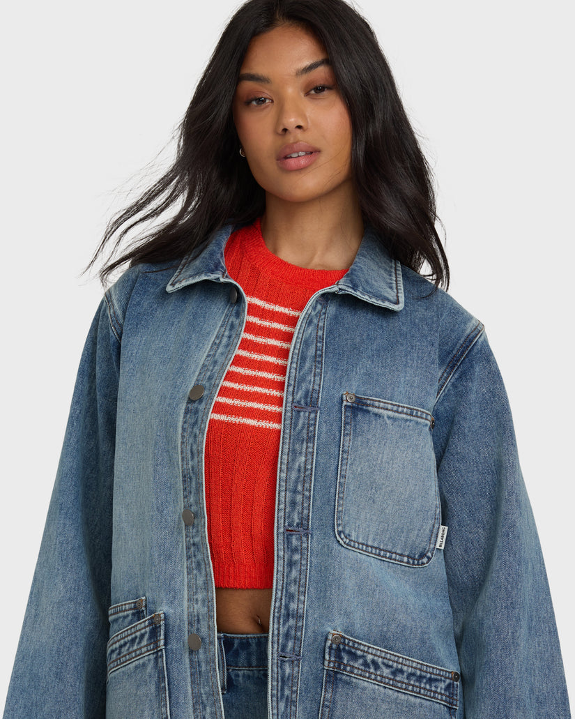 Denim Chore Coat - Atlantic Deep