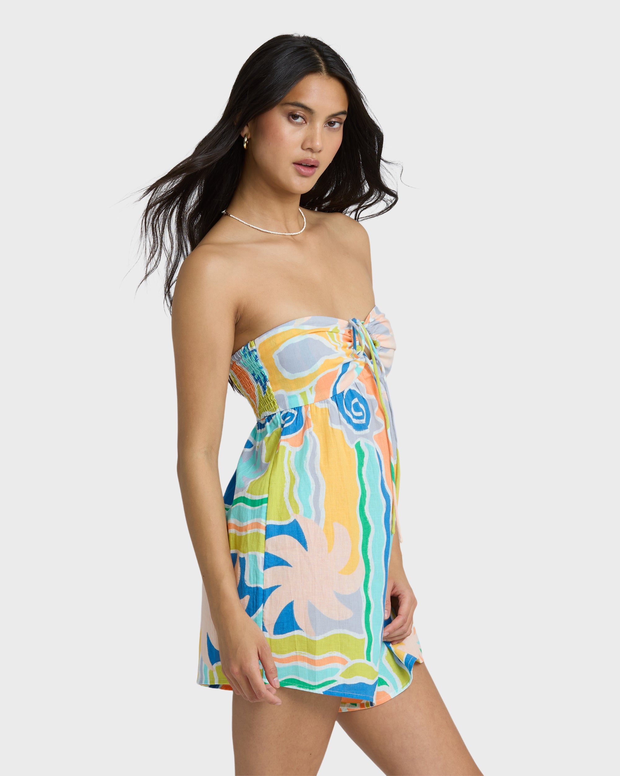 billabong so groovy halter maxi dress Billabong Let'S Hang Floral Halter Wrap Maxi Dress In Seaside - 25% Off