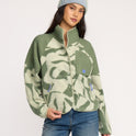 A/Div Popoyo Snap Up Sherpa Fleece Jacket - Seagrass