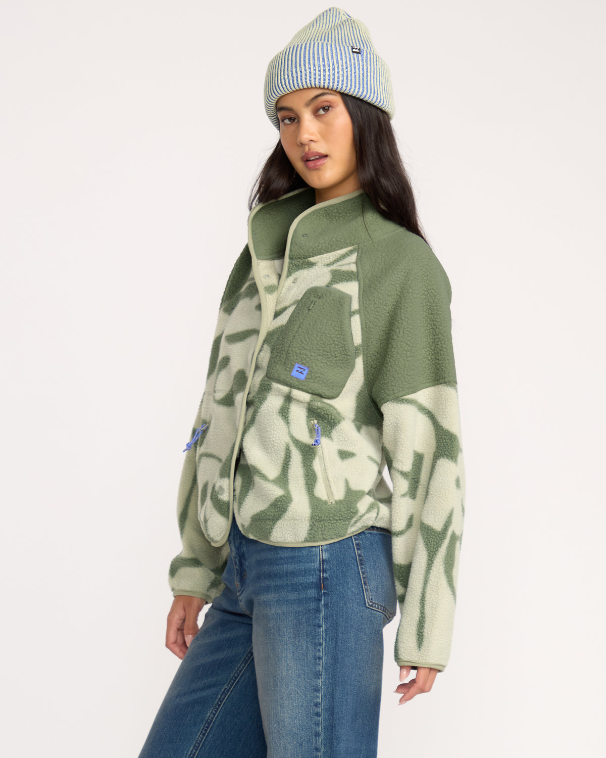 POPOYO-SNAP-UP-FLC-JACKET-Seagrass-3