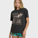 Vacay Wonder Short Sleeve Tee - Off Black