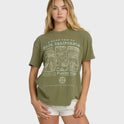 Flying To The Moon Short Sleeve T-Shirt - Dark Olive