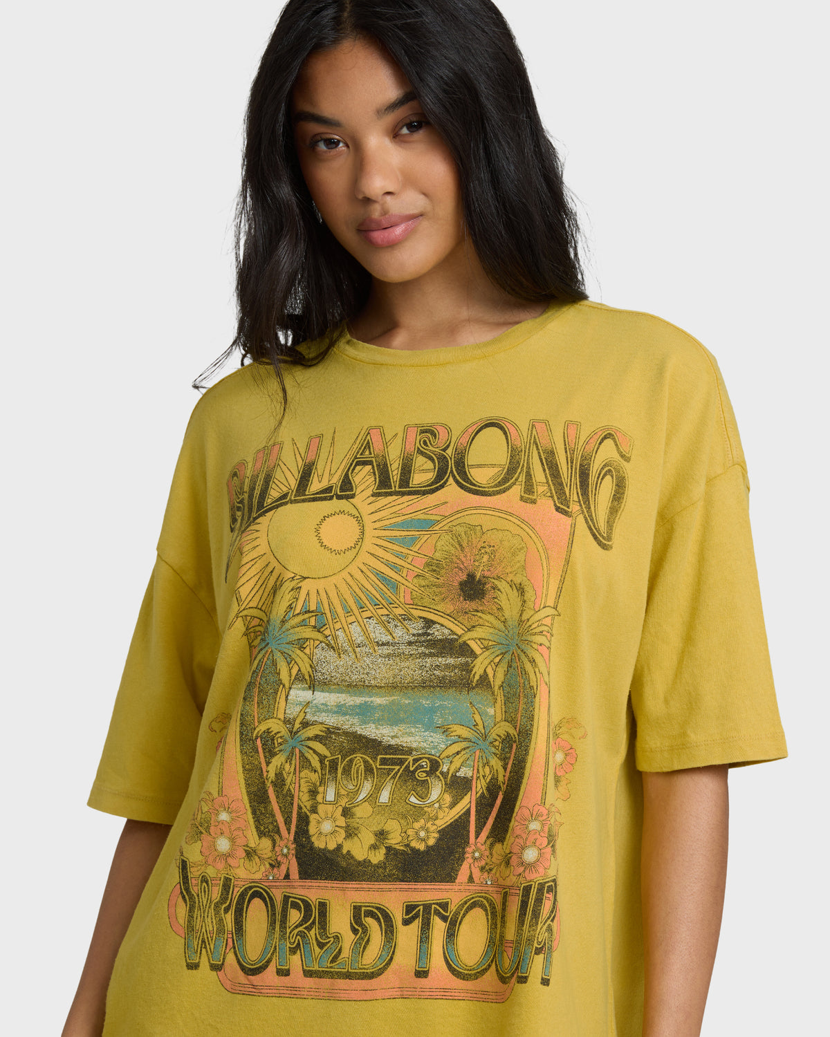 WOMENS-KNIT-SHORT-SLV-GRAPHIC-TEE-DARK-CITRON-5