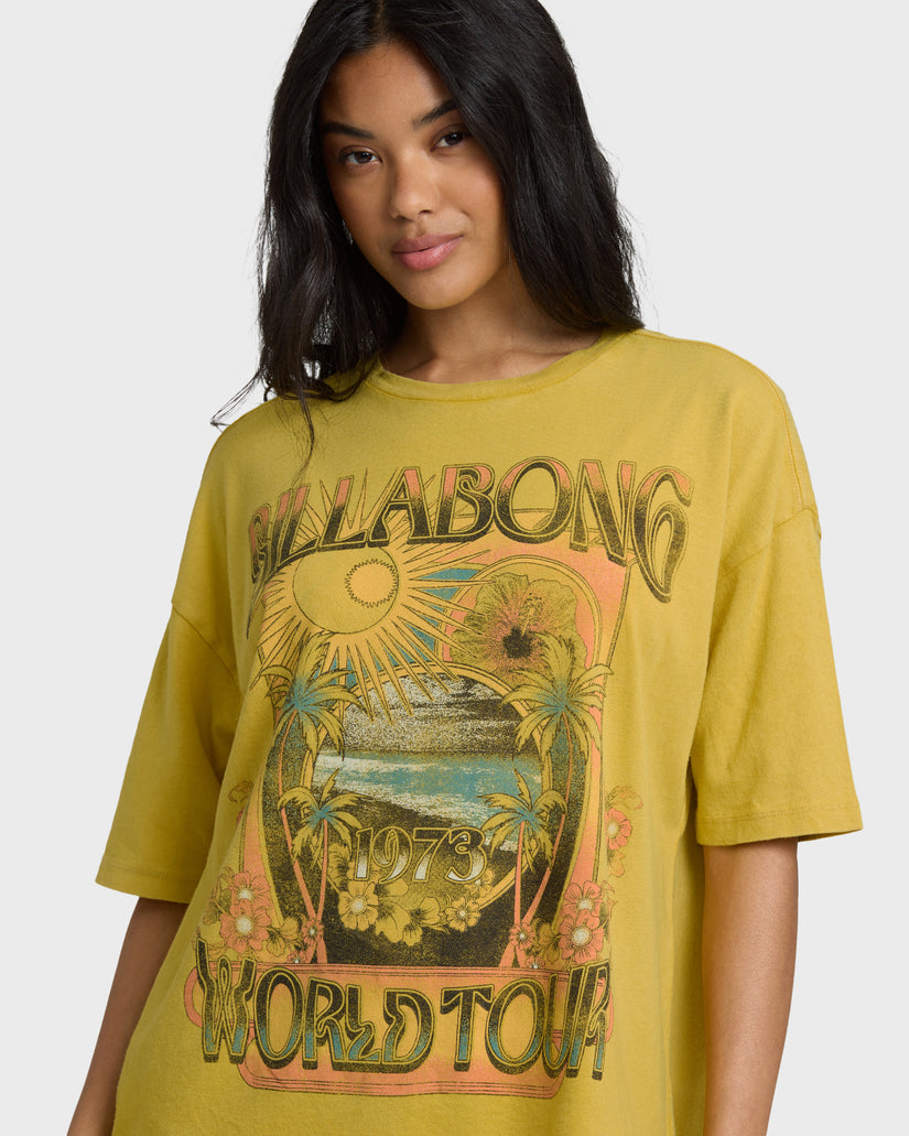 WOMENS-KNIT-SHORT-SLV-GRAPHIC-TEE-DARK-CITRON-5