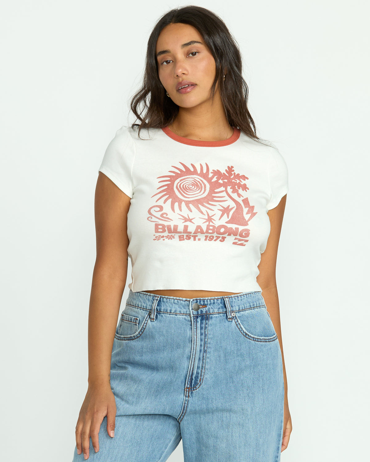 Electric Feeling Tee - Salt Crystal | Billabong