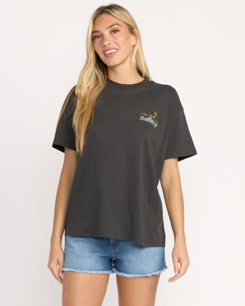 What A Vibe Tee Off Black Billabong