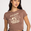 Tropic Happenings Short Sleeve T-Shirt - Espresso