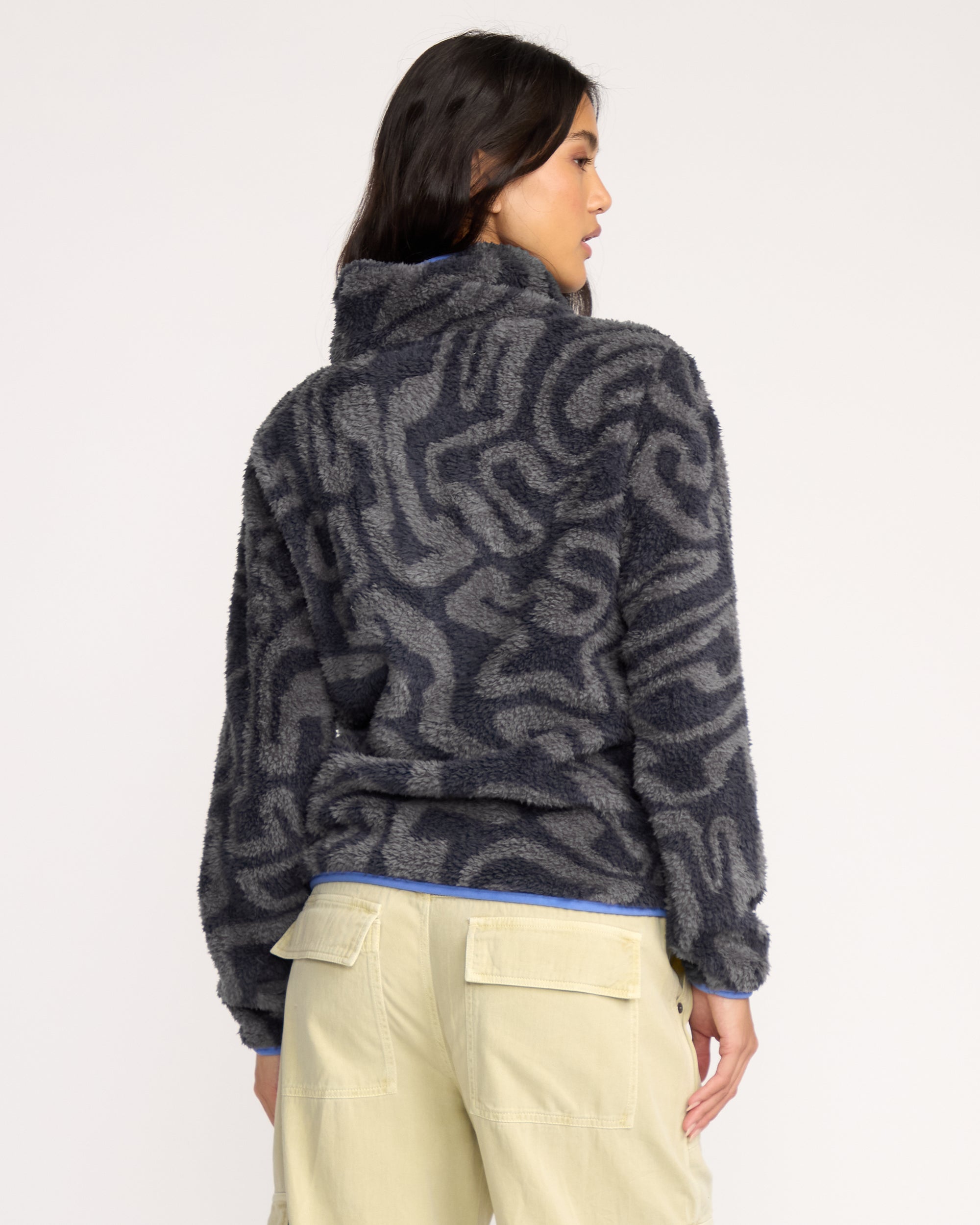 A/Div Switchback Pullover Half Snap Fleece - Black Sands | Billabong