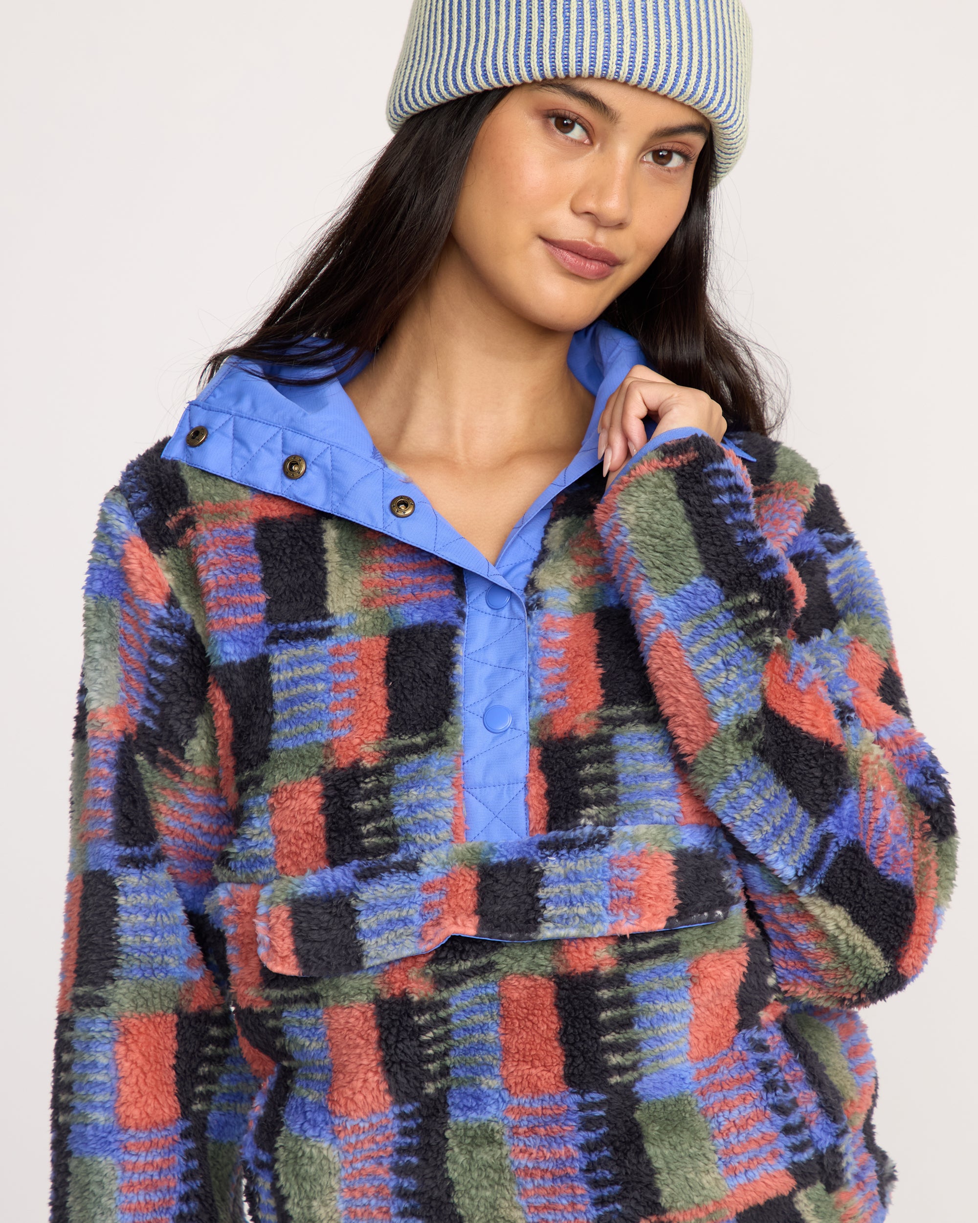 A/Div Switchback Pullover Half Snap Sherpa Fleece - Multi | Billabong