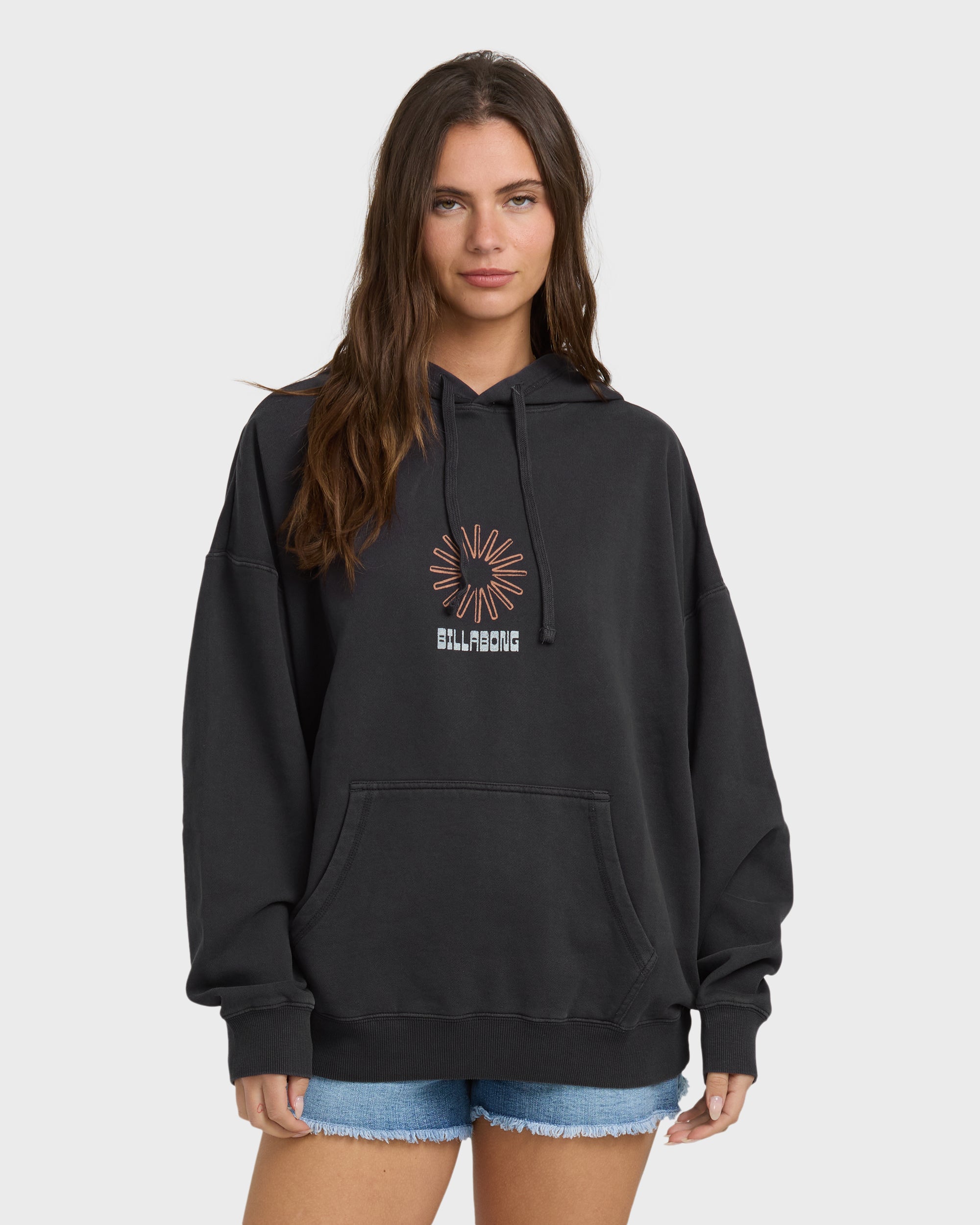 Sun & Waves Hoodie - Black Sands | Billabong
