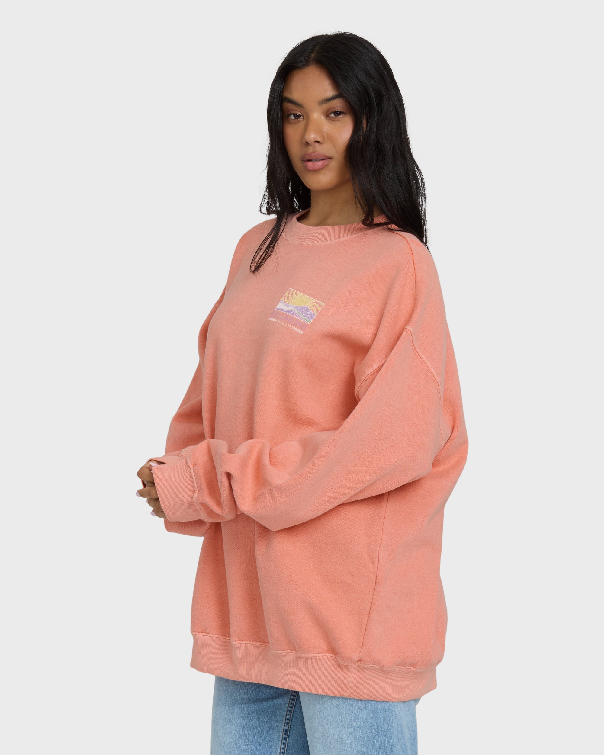 Ride In Crewneck Sweatshirt - Peach Out | Billabong