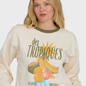Freshest Things Crewneck Sweatshirt - White Cap