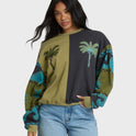 Split Palm Kendal Crewneck Sweatshirt - Cedar