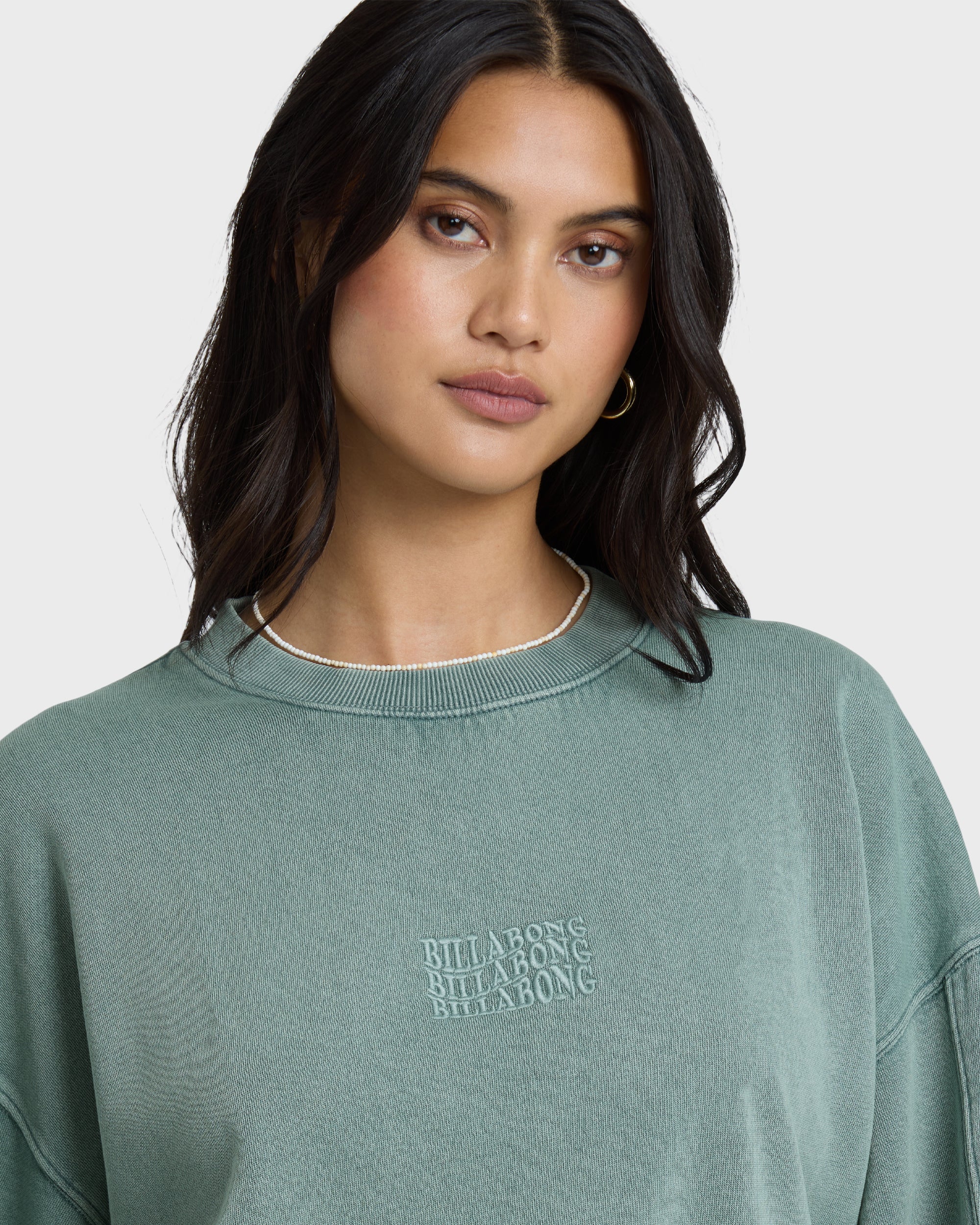 Bleached Out Kendal Crewneck Sweatshirt - Blue Mist | Billabong