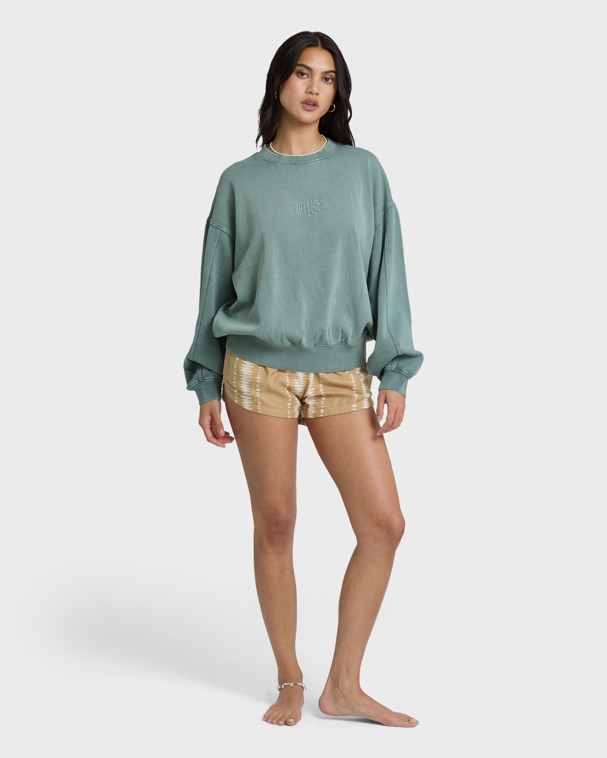 Bleached Out Kendal Crewneck Sweatshirt - Blue Mist | Billabong