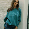 Time For Kendal Crewneck Sweatshirt - Evergreen