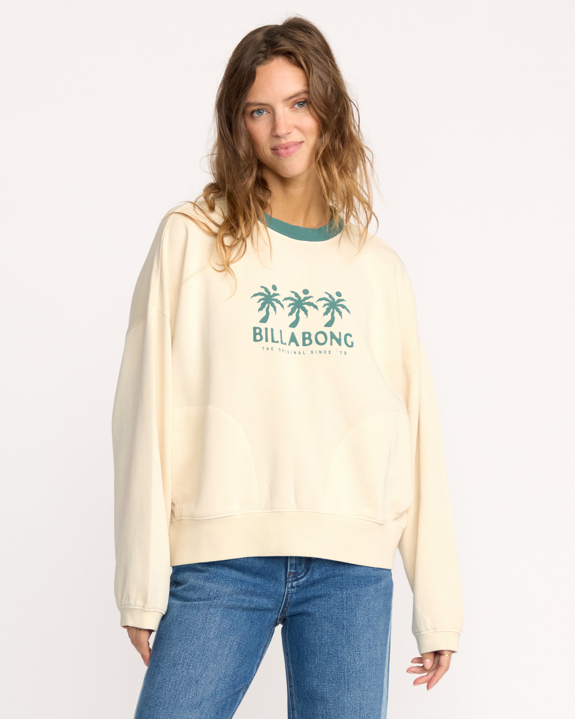 Triple Palms Crewneck Sweatshirt - Whitecap | Billabong