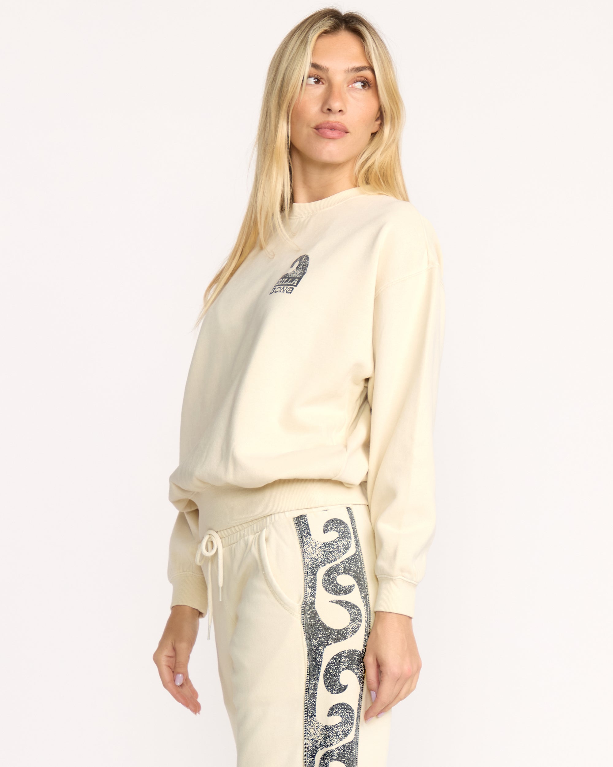 Sun Wave Livin Kendal Crewneck Sweatshirt - Whitecap | Billabong