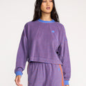 A/Div Waves For Days Terry Crewneck Sweatshirt - Iris
