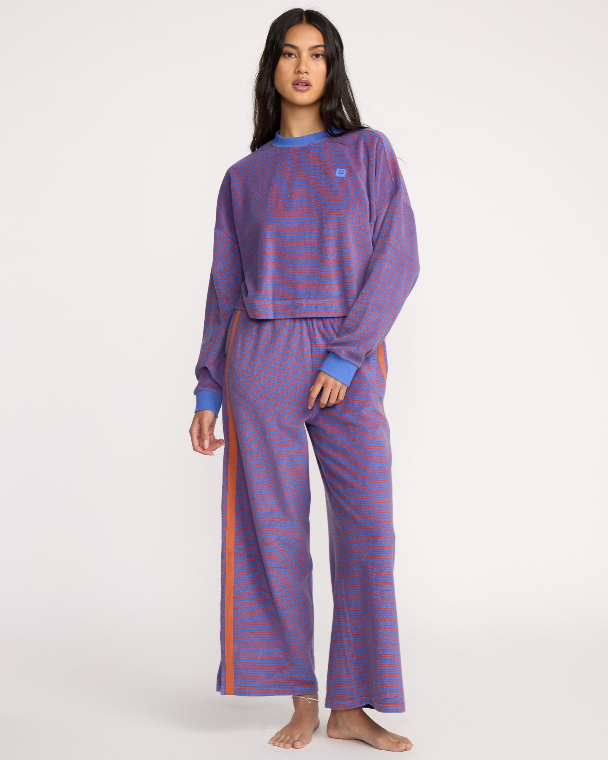 Waves For Days Terry Crewneck Sweatshirt - Iris | Billabong